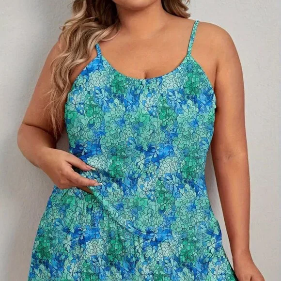 Women's Casual Pajamas Set  Plus Size Allover Floral Print  Round Neck NWT - Picture 4 of 10